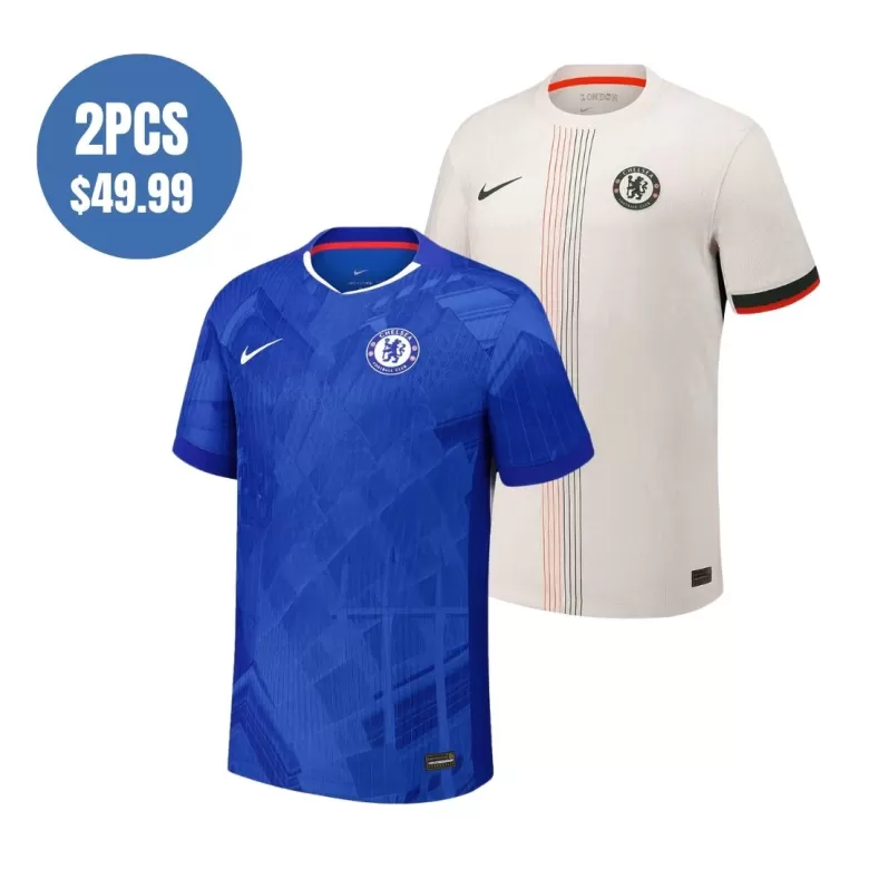 2 Pack - Authentic Chelsea 25/26 Home & Away Soccer Jersey Combination - bestsoccerstore