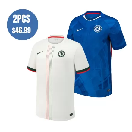 2 Pack - Chelsea 25/26 Home & Away Soccer Jersey Combination - bestsoccerstore