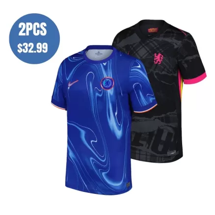 2 Pack - Chelsea 24/25 Home & Away Soccer Jersey Combination - bestsoccerstore