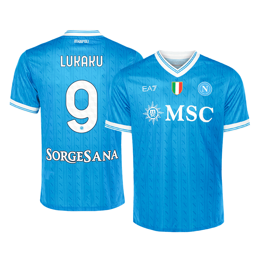 LUKAKU #9 Napoli Soccer Jersey Home Custom Shirt 2025/26 - bestsoccerstore