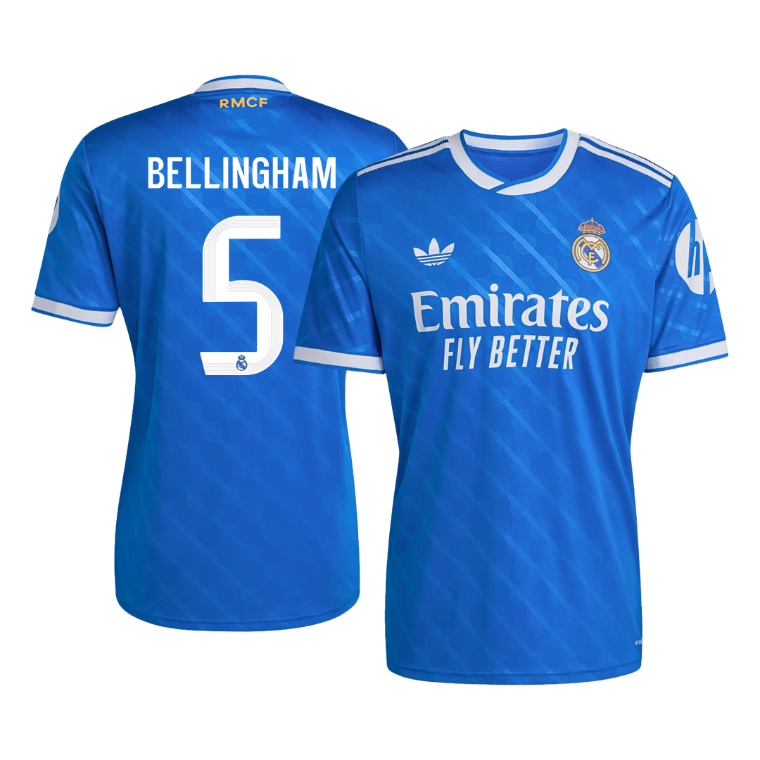 BELLINGHAM #5 Real Madrid Soccer Jersey Third Away Custom Shirt 2025/26 - bestsoccerstore