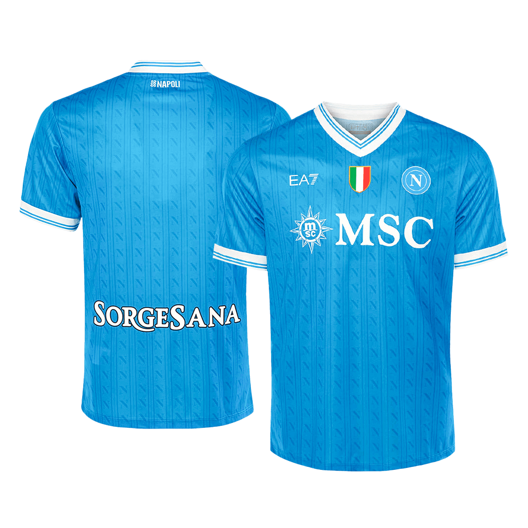 Napoli Soccer Jersey Home Custom Shirt 2025/26 - bestsoccerstore