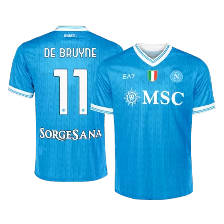 DE BRUYNE #11 Napoli Soccer Jersey Home Custom Shirt 2025/26 - bestsoccerstore