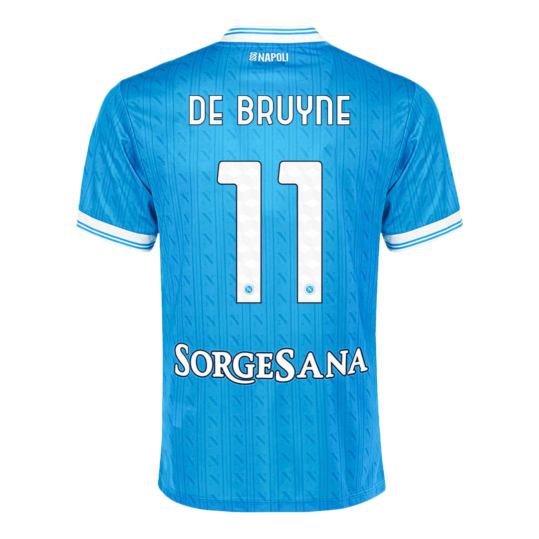 DE BRUYNE #11 Napoli Soccer Jersey Home Custom Shirt 2025/26 - bestsoccerstore