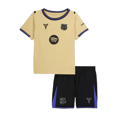 Kids Barcelona Custom Away Soccer Kits 2025/26 - bestsoccerstore
