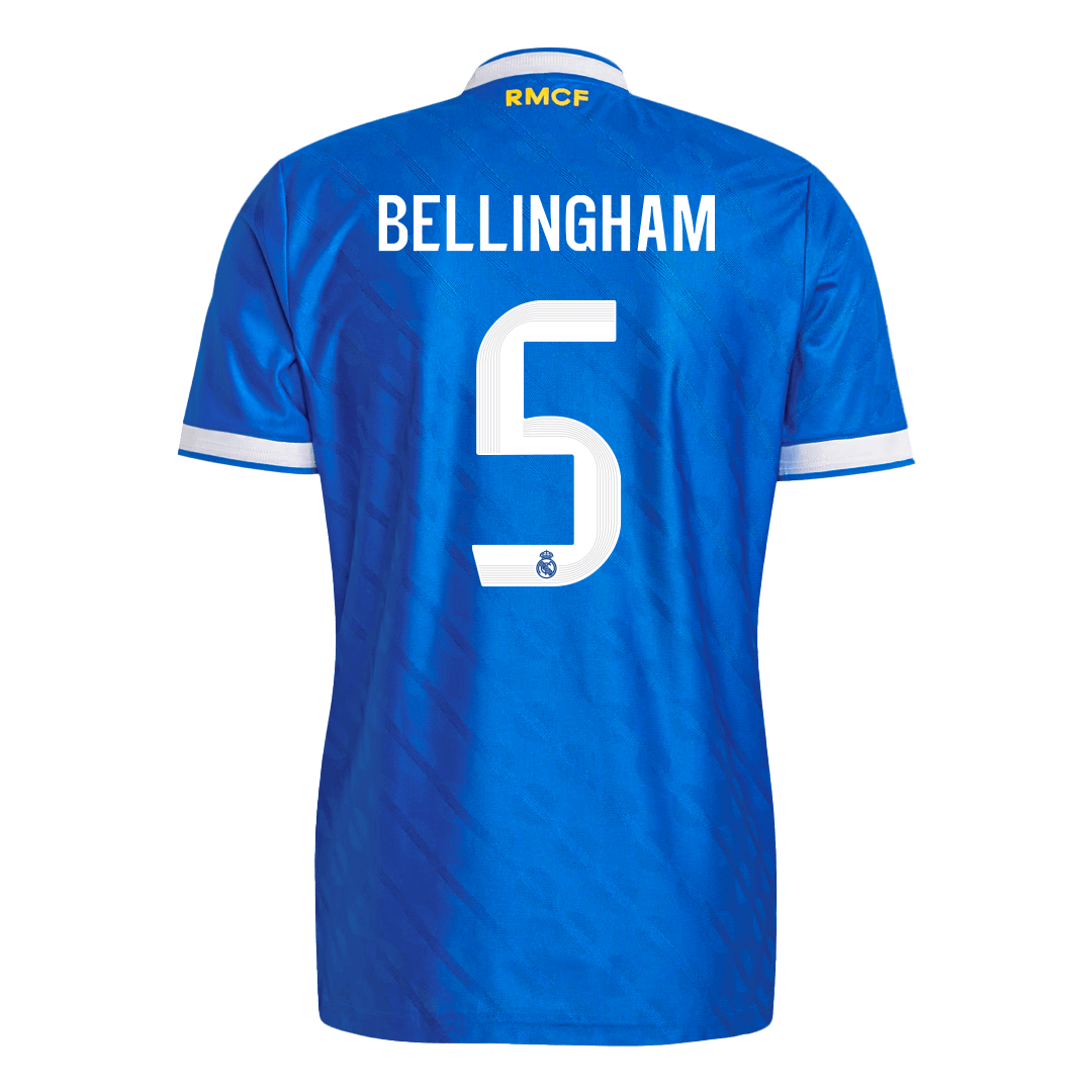 Real Madrid BELLINGHAM #5 Third Away Custom Player Version Soccer Jersey 2025/26
