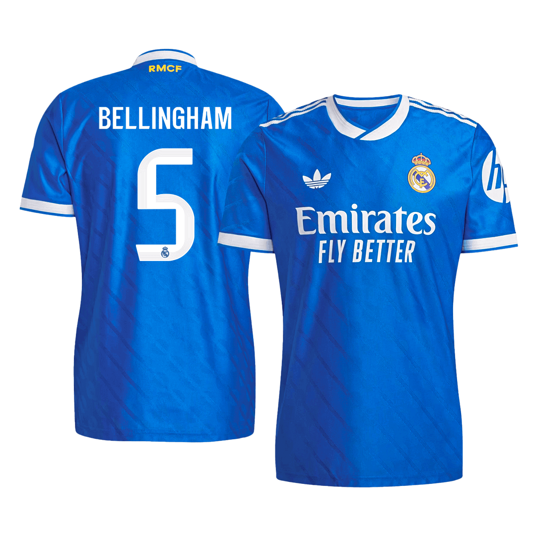 Real Madrid BELLINGHAM #5 Third Away Custom Player Version Soccer Jersey 2025/26 - bestsoccerstore