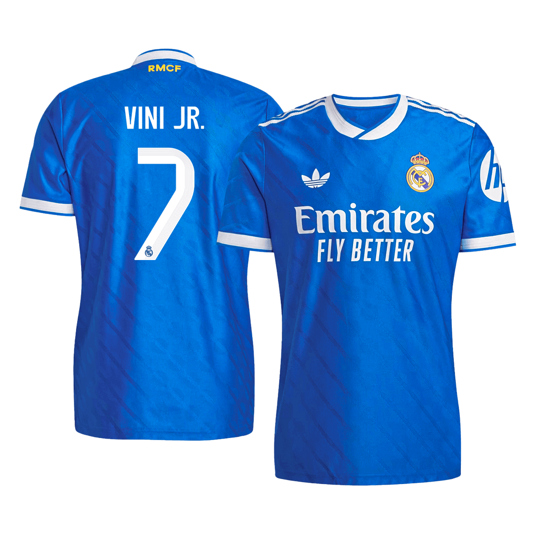 Real Madrid VINI JR. #7 Third Away Custom Player Version Soccer Jersey 2025/26 - bestsoccerstore