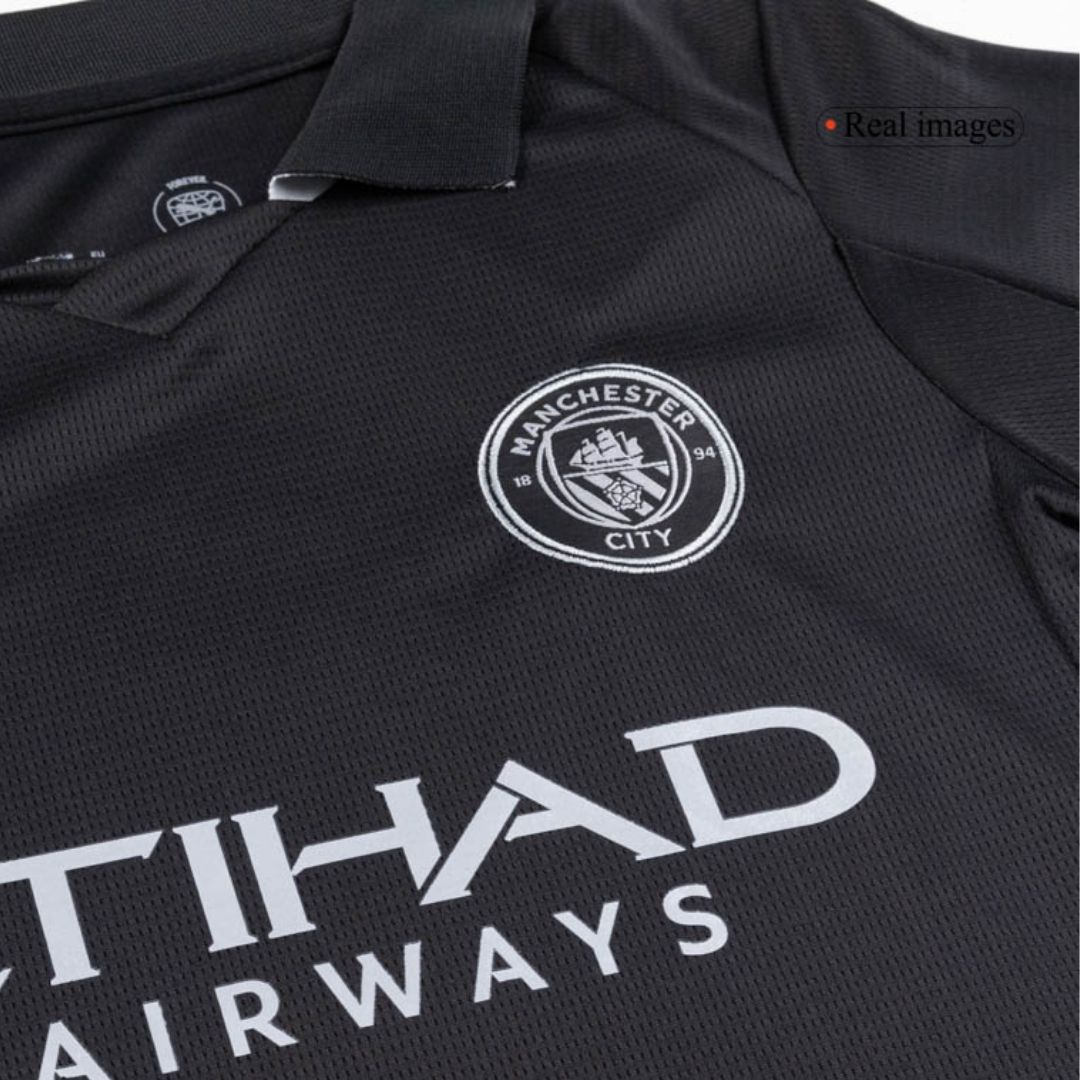 Kids Manchester City Custom Away Soccer Kits 2025/26