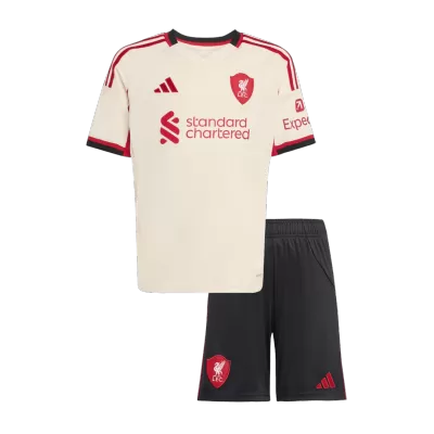 Kids Liverpool Custom Away Soccer Kits 2025/26 - bestsoccerstore