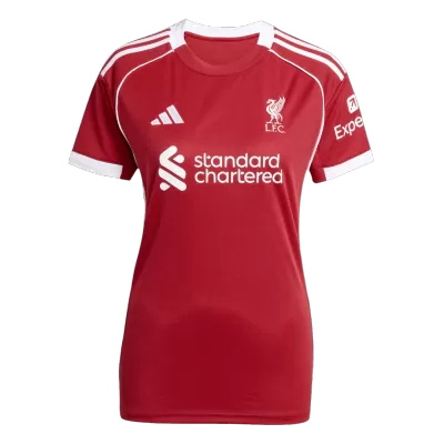 Liverpool Soccer Jersey Home Women's Custom Shirt 2025/26 - bestsoccerstore