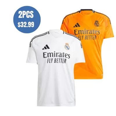 2 Pack - Real Madrid 24/25 Home & Away Soccer Jersey Combination - bestsoccerstore