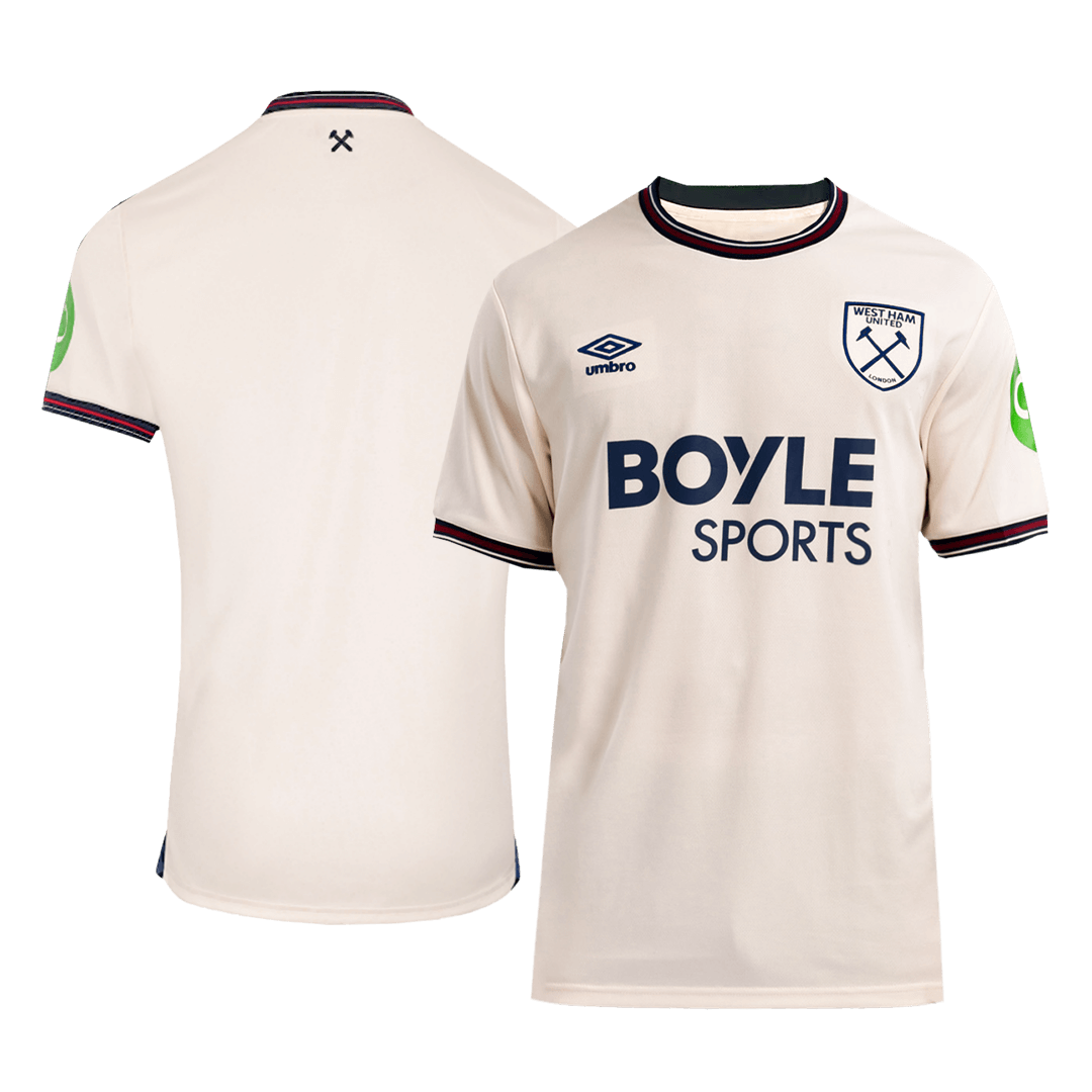 West Ham United Soccer Jersey Away Custom Shirt 2025/26
