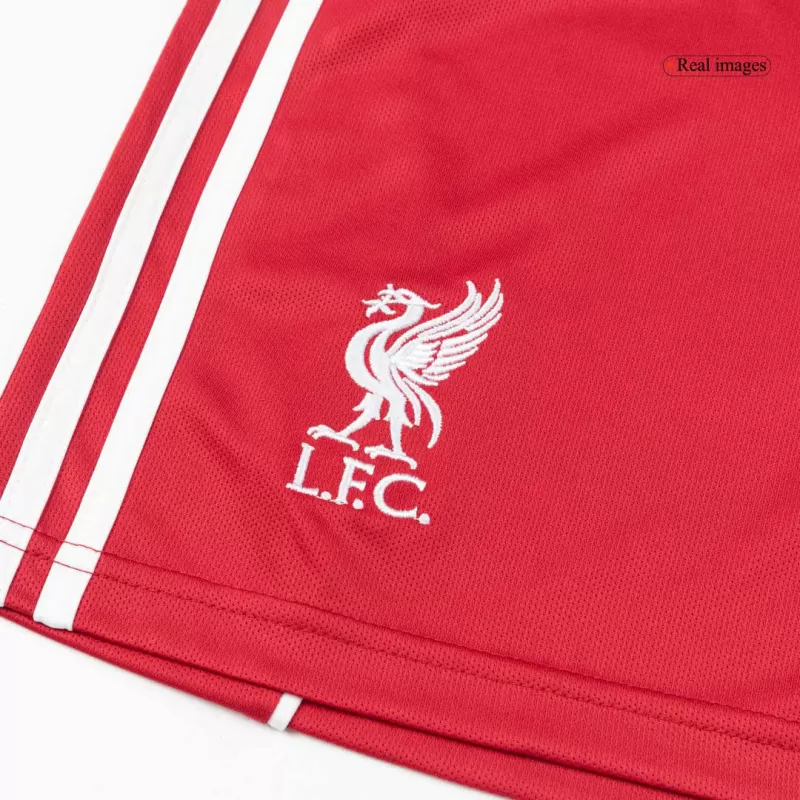 Liverpool Soccer Shorts Custom Home 2025/26 - bestsoccerstore