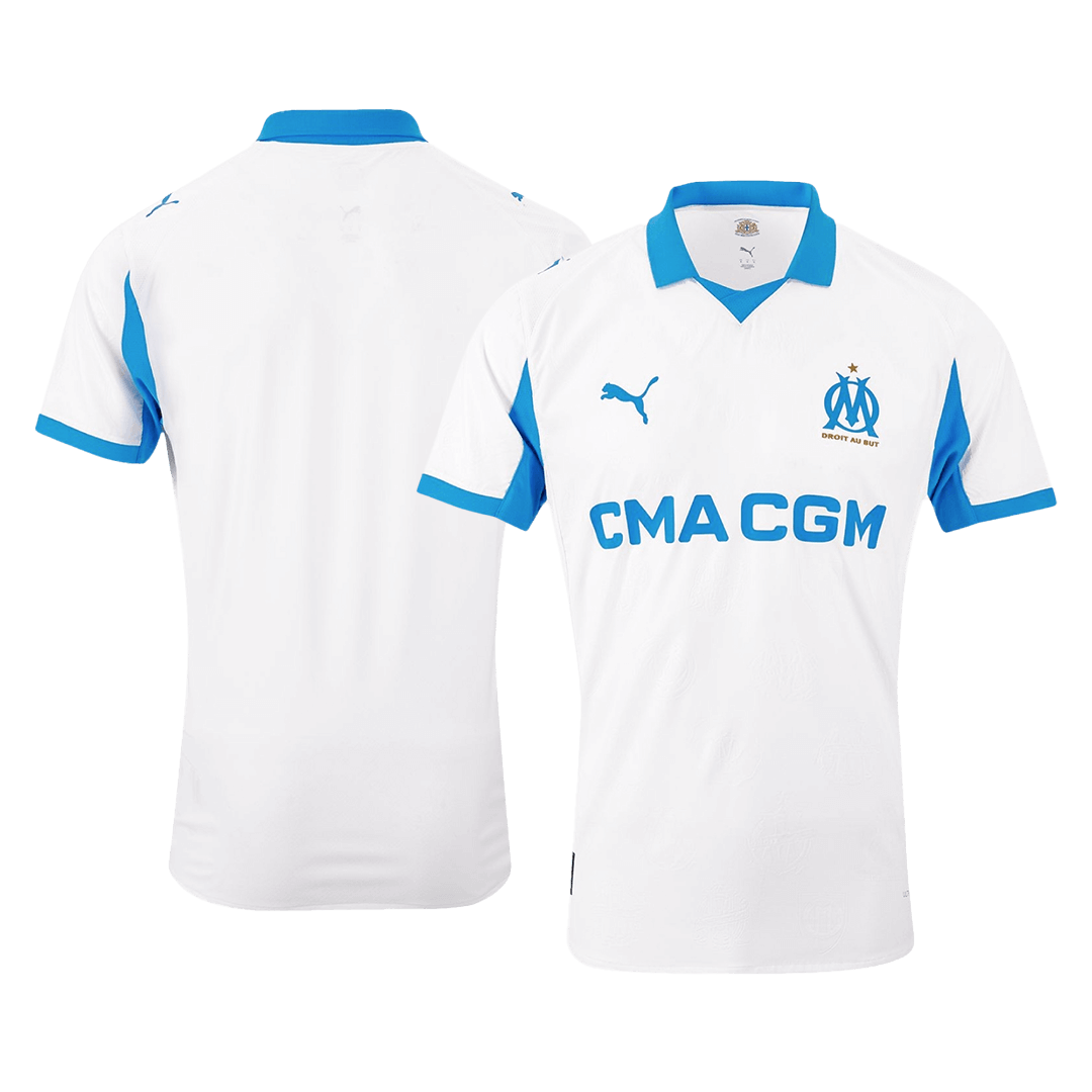 Marseille Home Custom Player Version Soccer Jersey 2025/26 - bestsoccerstore