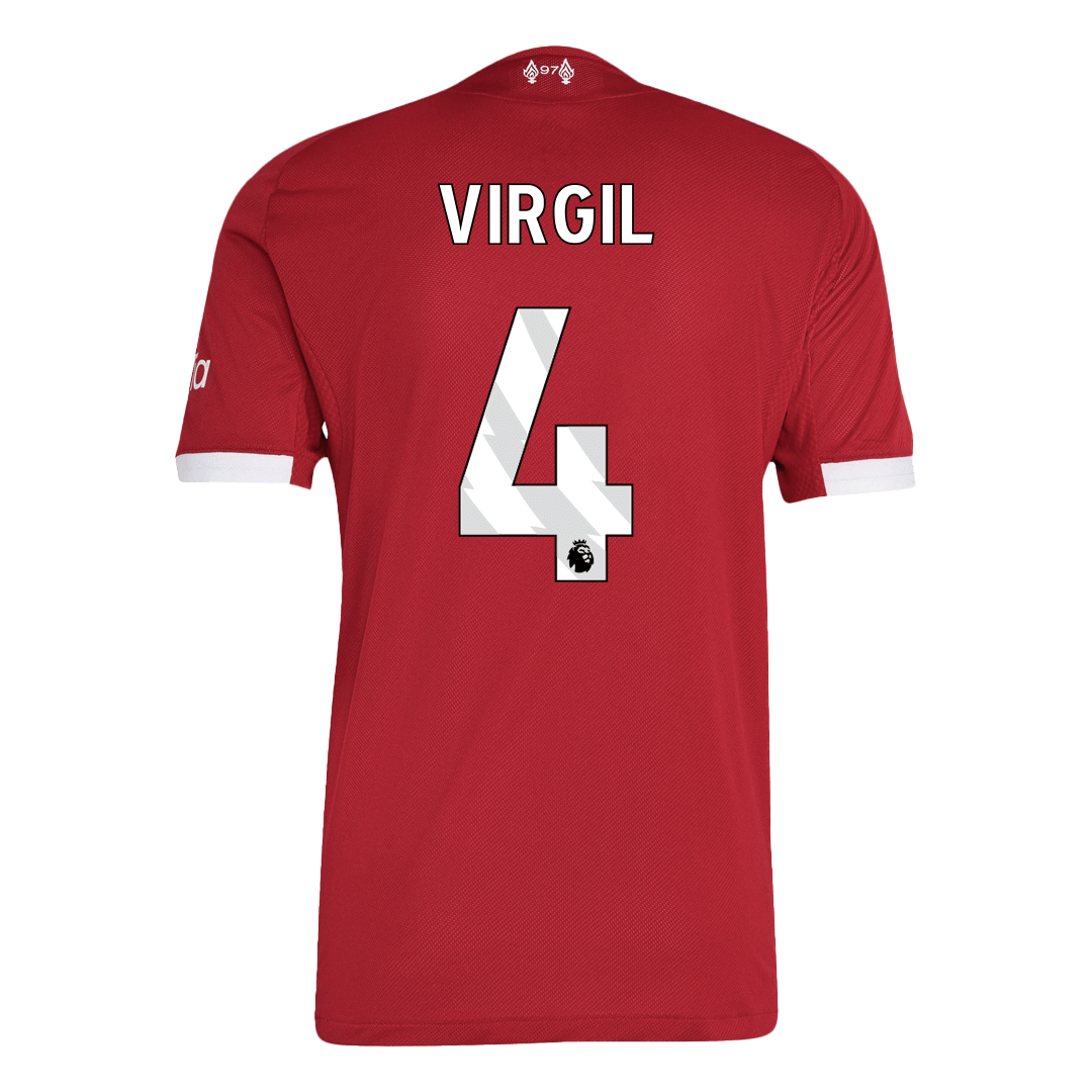 Liverpool VIRGIL #4 Custom Player Version Home Soccer Jersey 2025/26 - bestsoccerstore