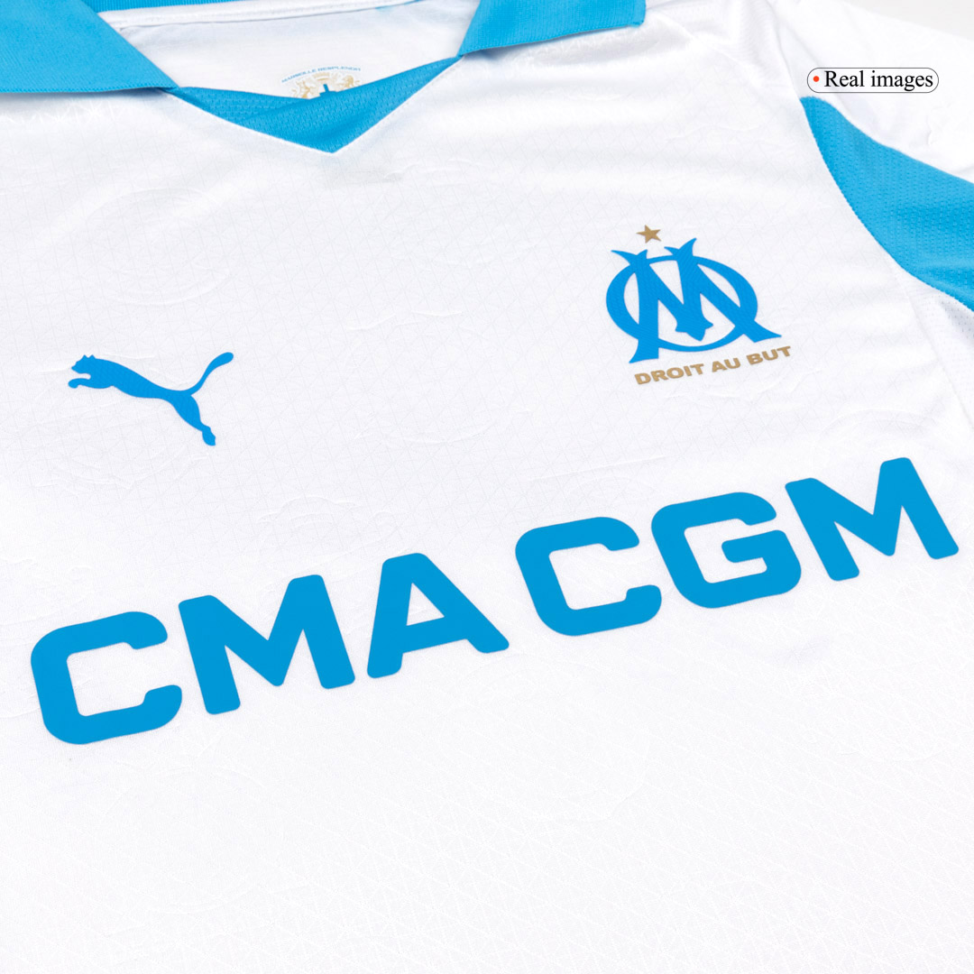 Marseille Home Custom Player Version Soccer Jersey 2025/26 - bestsoccerstore
