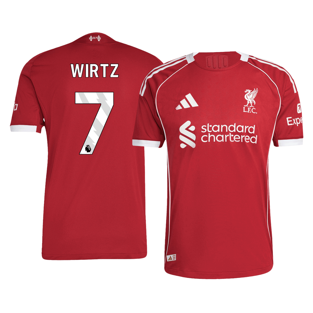 Liverpool WIRTZ #7 Custom Player Version Home Soccer Jersey 2025/26 - bestsoccerstore