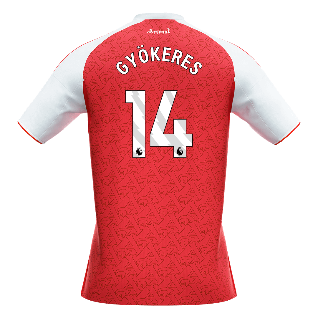 Arsenal Jersey Custom GYÖKERES #14 Soccer Jersey Home 2025/26