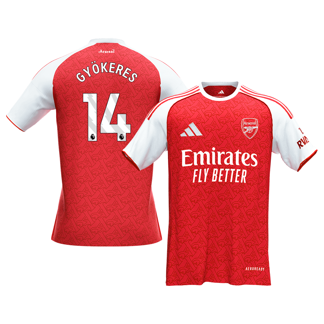 Arsenal Jersey Custom GYÖKERES #14 Soccer Jersey Home 2025/26 - bestsoccerstore