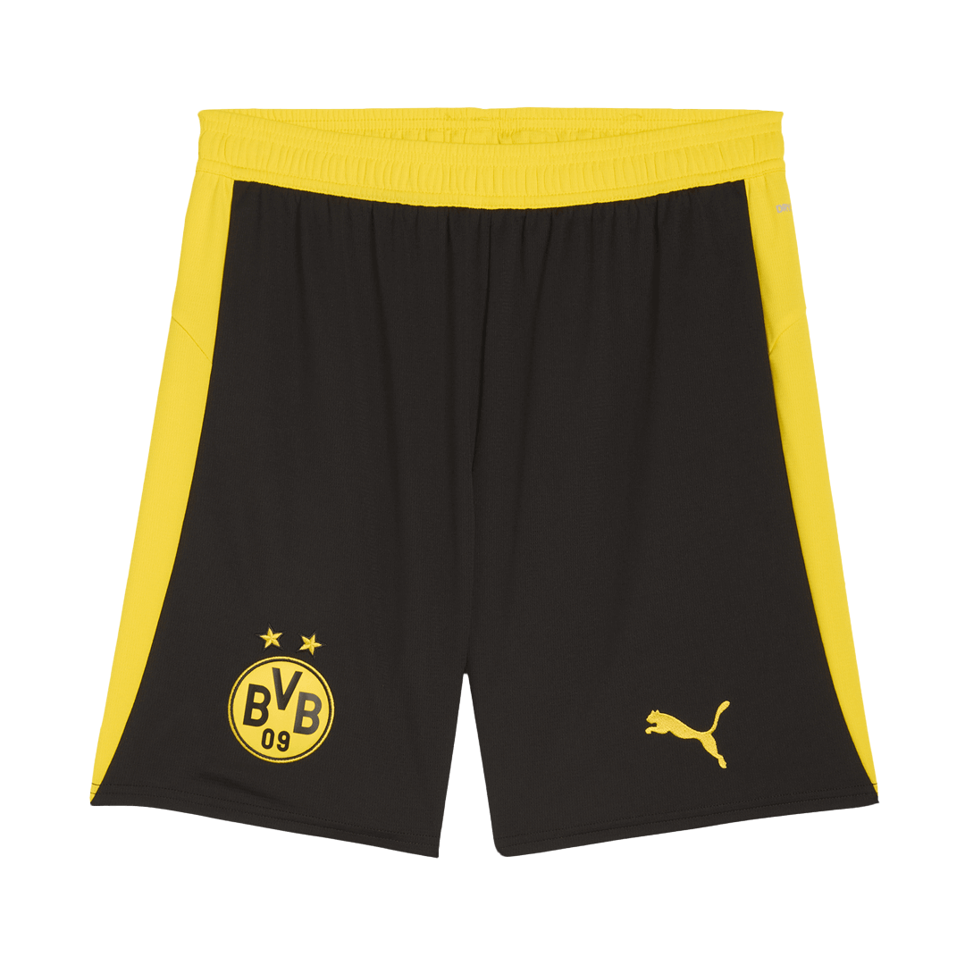 Borussia Dortmund Soccer Shorts  2025/26 Home - bestsoccerstore