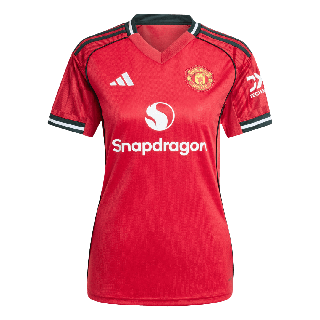 Manchester United Soccer Jersey Home Women's Custom Shirt 2025/26 - bestsoccerstore
