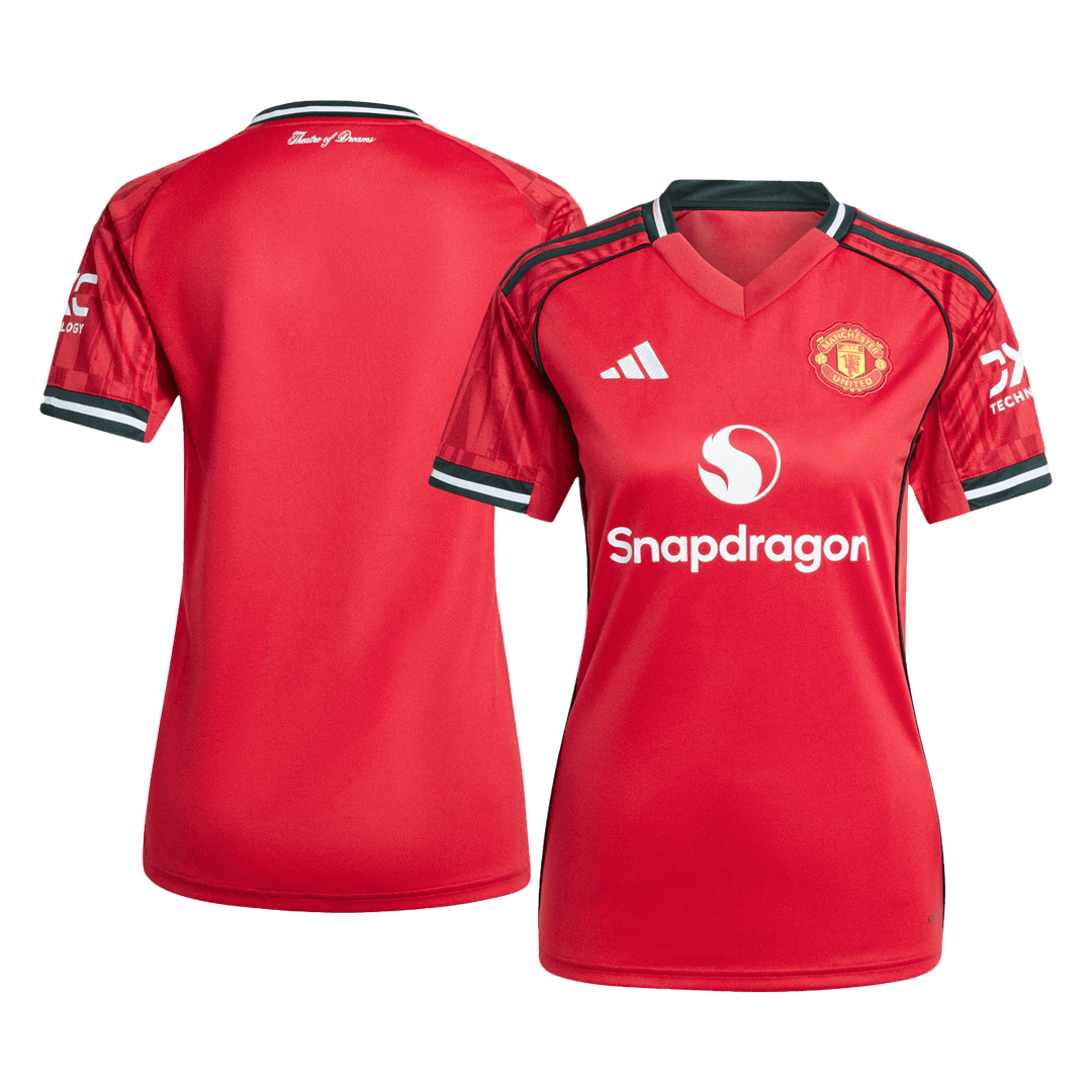 Manchester United Soccer Jersey Home Women's Custom Shirt 2025/26