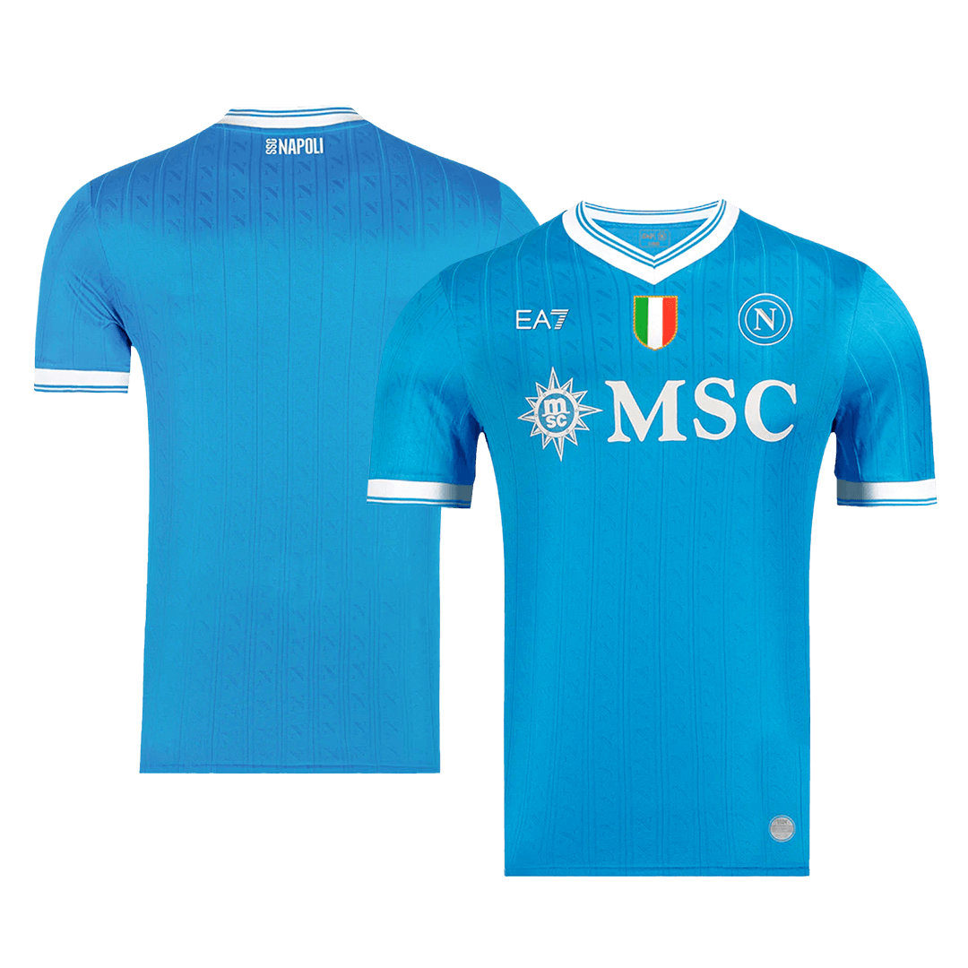 Napoli Home Custom Player Version Soccer Jersey 2025/26 - bestsoccerstore