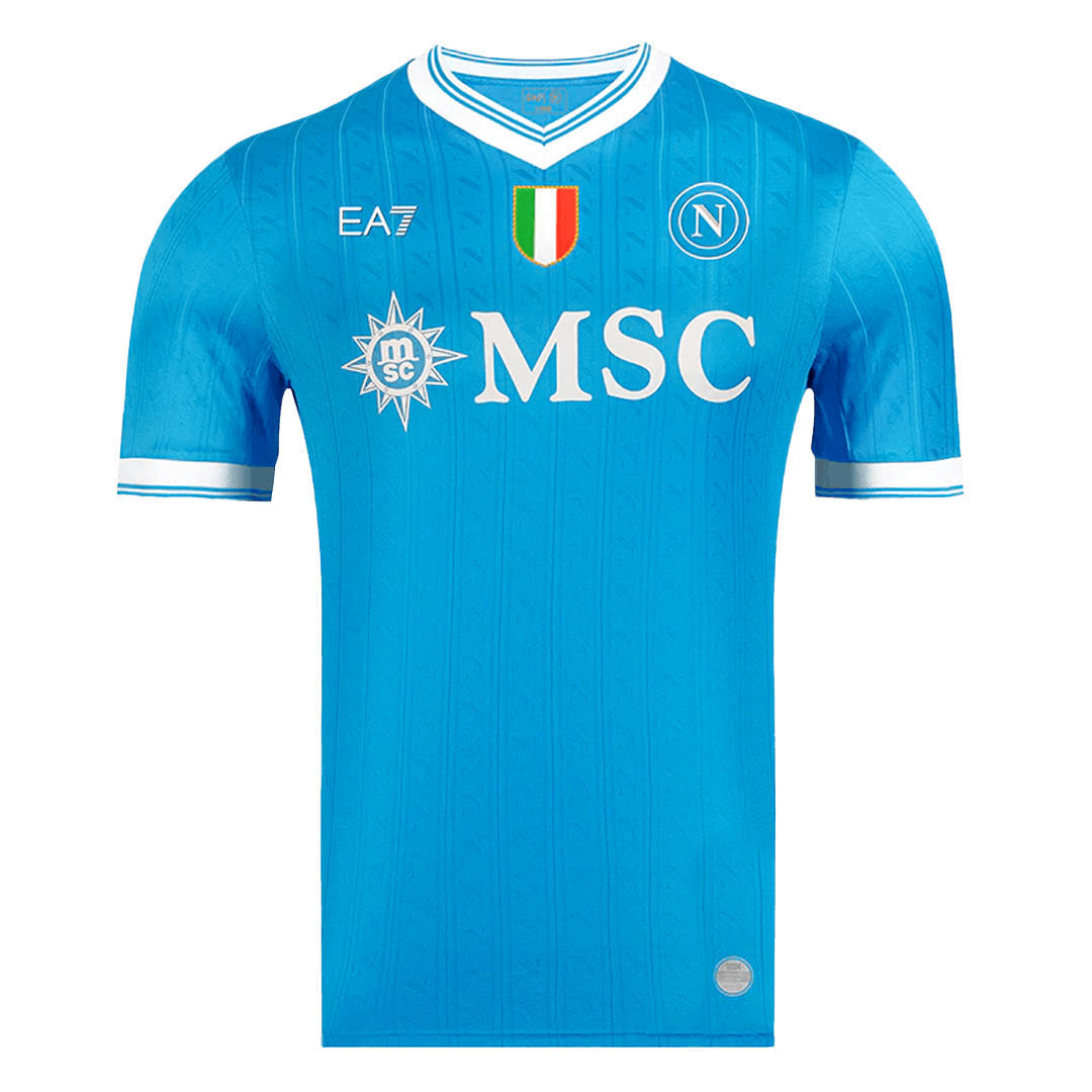 Napoli Home Custom Player Version Soccer Jersey 2025/26 - bestsoccerstore