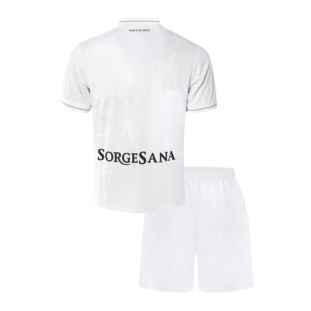 Kids Napoli Away Custom Soccer Kits 2025/26 - bestsoccerstore