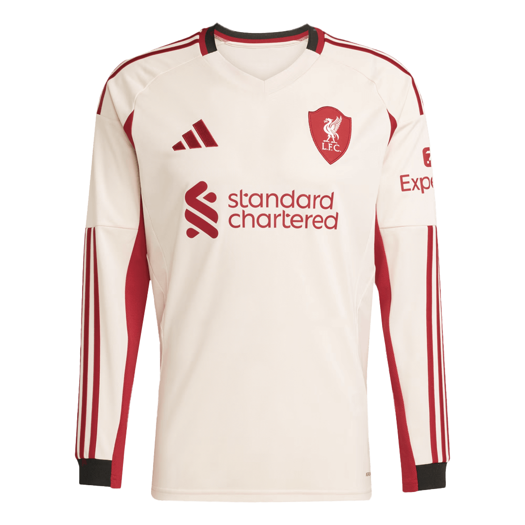 Liverpool Long Sleeve Jersey Away 2025/26 Football Shirt - bestsoccerstore