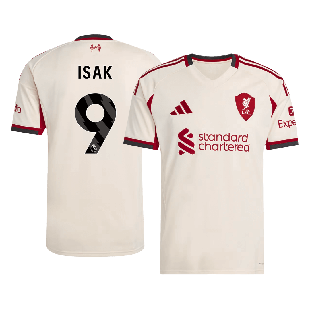 Liverpool ISAK #9 Soccer Jersey Away 2025/26 Custom Shirt - bestsoccerstore