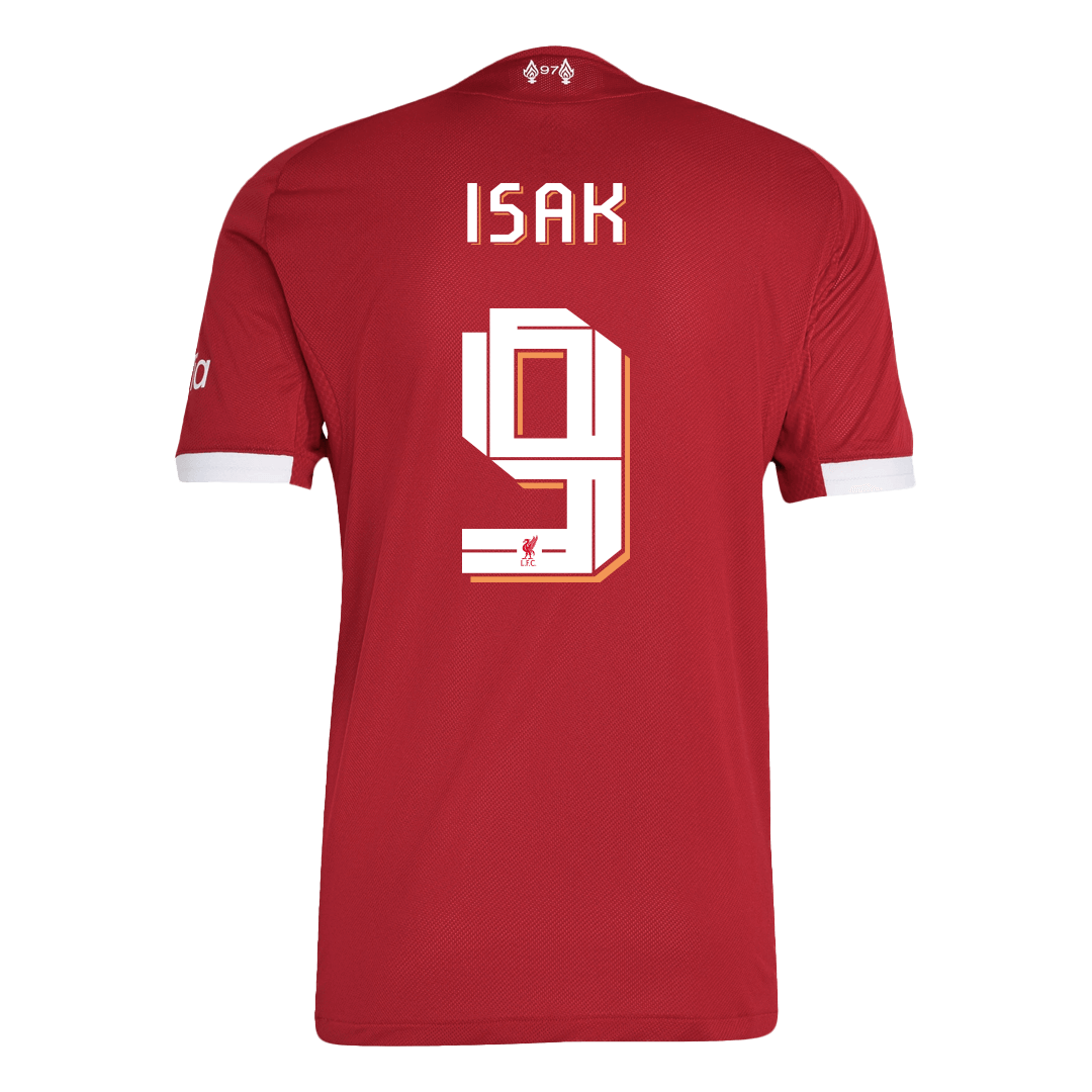 Liverpool ISAK #9 Custom Player Version Home Soccer Jersey 2025/26 - UCL