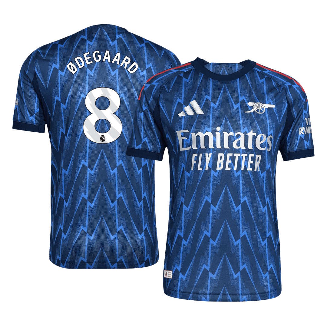 Arsenal ØDEGAARD #8 Away Custom Player Version Soccer Jersey 2025/26 - bestsoccerstore