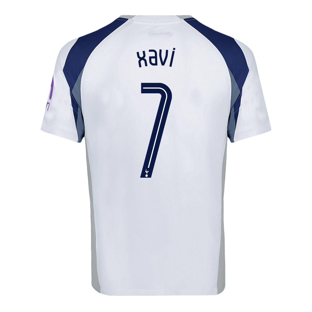 XAVI #7 Tottenham Hotspur Soccer Jersey Home Custom Shirt 2025/26 - UCL
