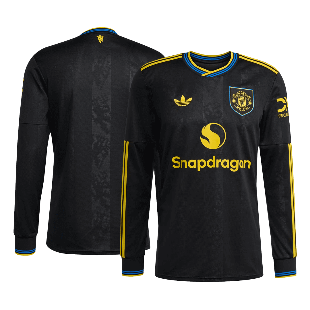 Manchester United Long Sleeve Jersey Third Away Football Shirt 2025/26