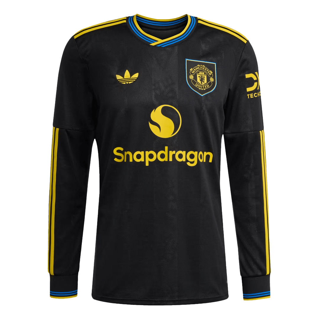 Manchester United Long Sleeve Jersey Third Away Football Shirt 2025/26 - bestsoccerstore