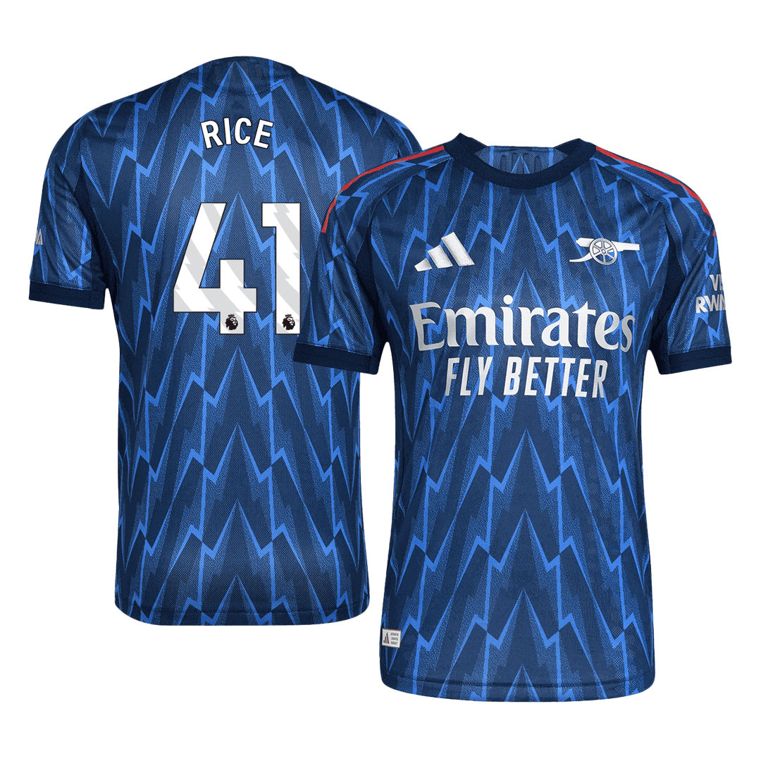 Arsenal RICE #41 Away Custom Player Version Soccer Jersey 2025/26 - bestsoccerstore