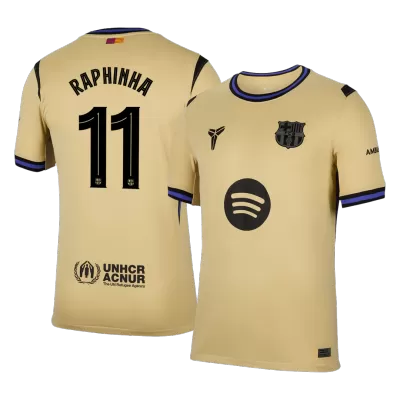 RAPHINHA #11 Barcelona Soccer Jersey Away Custom Shirt 2025/26 - UCL - bestsoccerstore