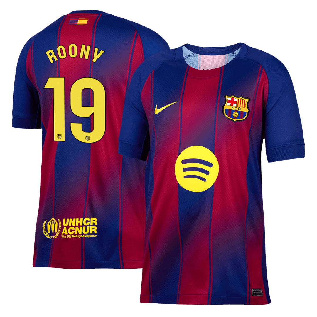 ROONY #19 Barcelona Soccer Jersey Home Custom Shirt 2025/26 - bestsoccerstore