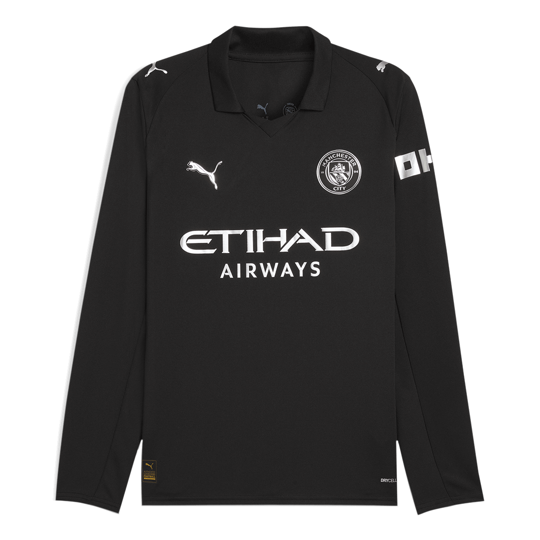 Manchester City Long Sleeve Jersey Away Football Shirt 2025/26 - bestsoccerstore