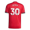 Authentic Manchester United Jersey Custom ŠEŠKO #30 Soccer Jersey Home 2025/26 - bestsoccerstore