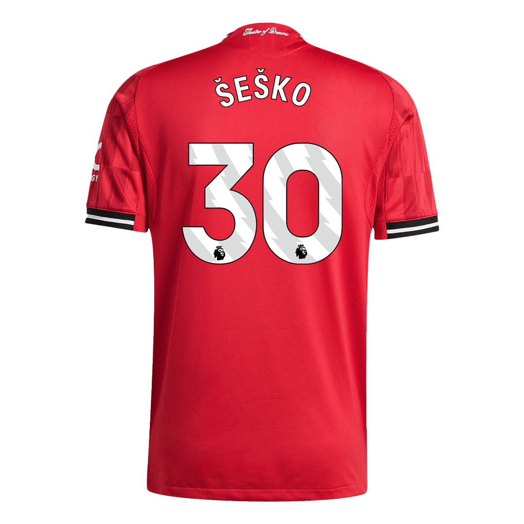 Manchester United ŠEŠKO #30 Home Custom Player Version Soccer Jersey 2025/26 - bestsoccerstore