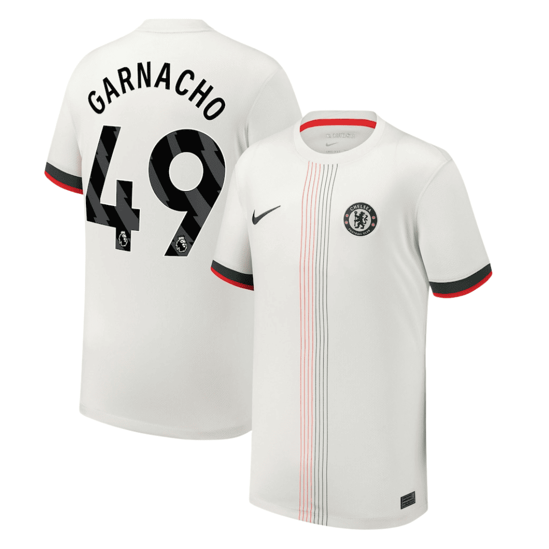 GARNACHO #49 Chelsea Soccer Jersey Away Custom Shirt 2025/26 ...