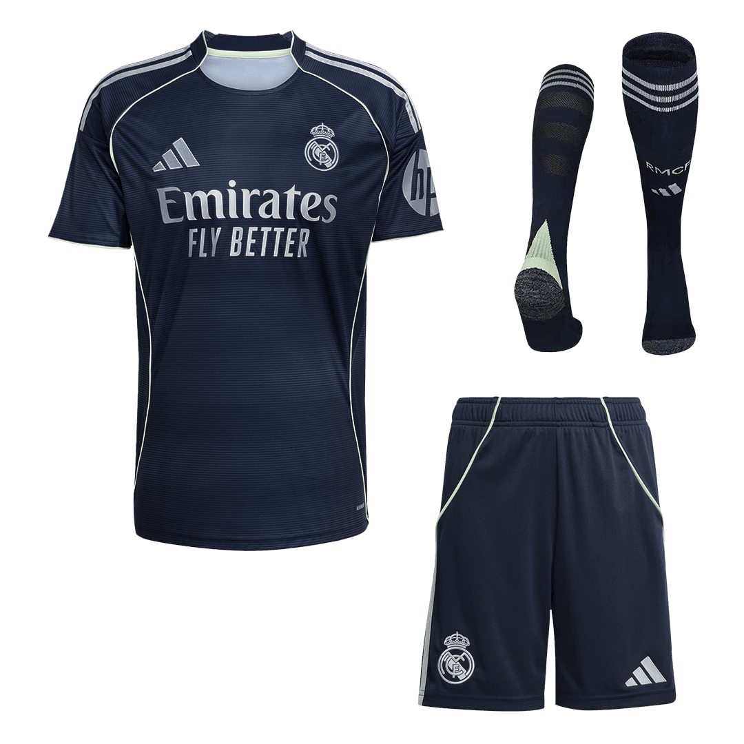 Real Madrid Away Custom Full Soccer Kit 2025/26 - bestsoccerstore