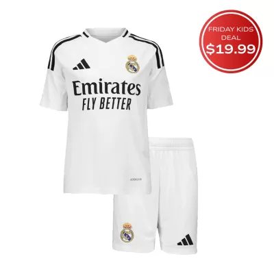 Kids Real Madrid Custom Home Soccer Kits 2024/25 - bestsoccerstore