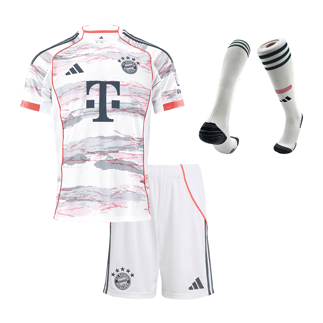 Kids Bayern Munich Away Custom Full Soccer Kits
2025/26 - bestsoccerstore