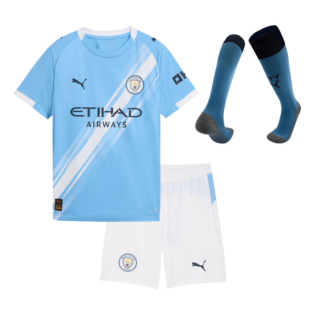 Kids Manchester City Custom Home Full Soccer Kits
2025/26 - bestsoccerstore