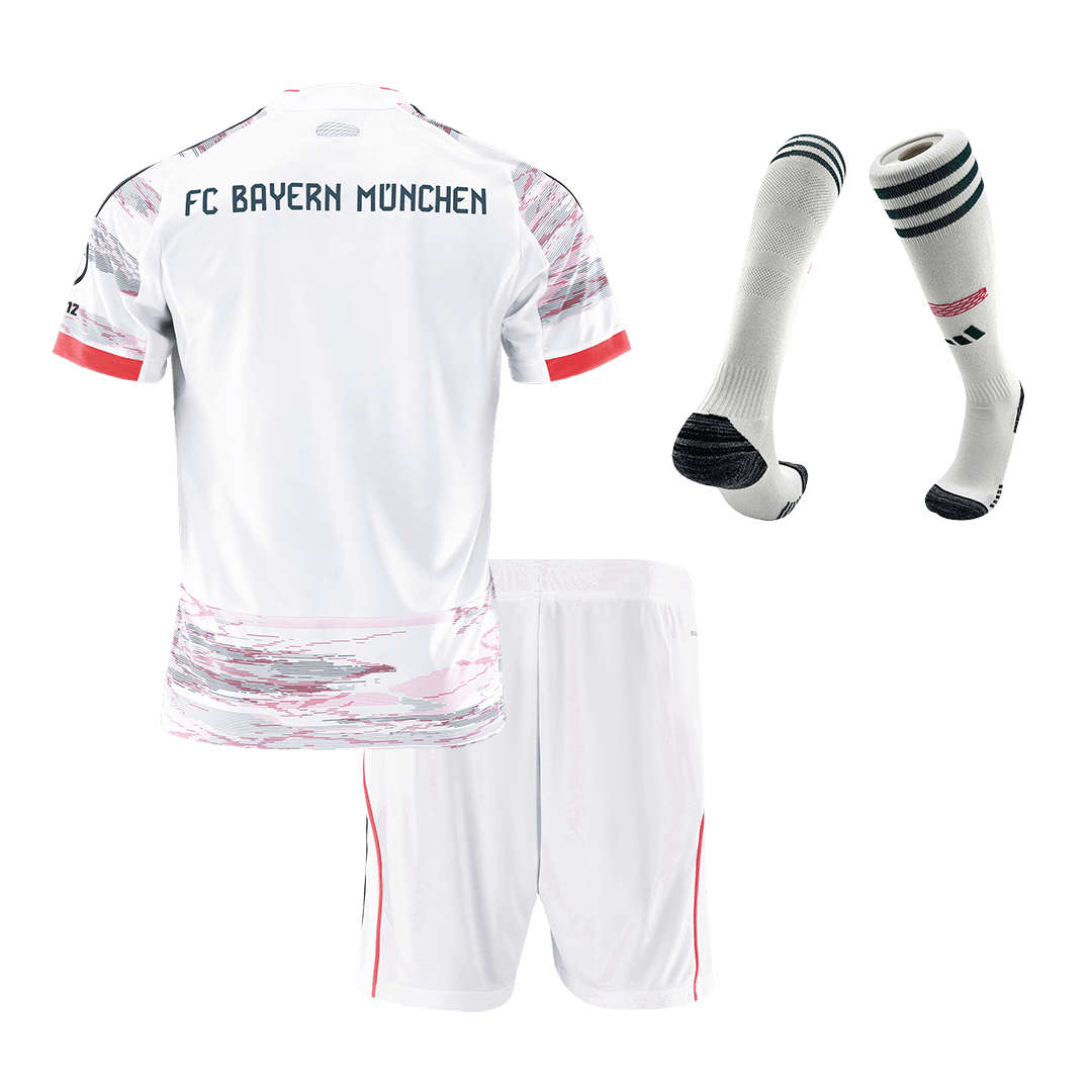 Kids Bayern Munich Away Custom Full Soccer Kits 2025/26
