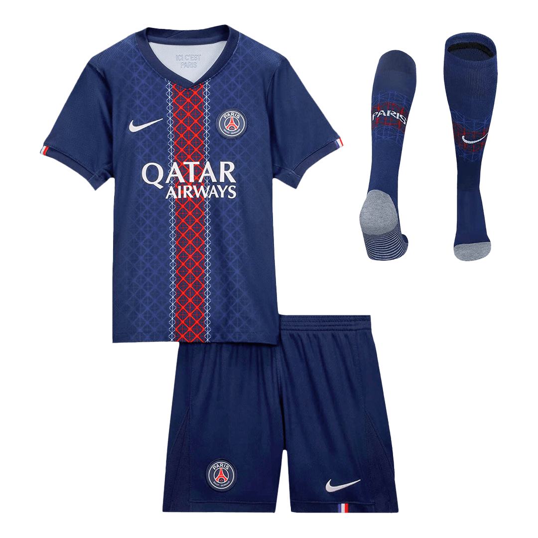 Kids PSG Home Custom Full Soccer Kits
2025/26 - bestsoccerstore